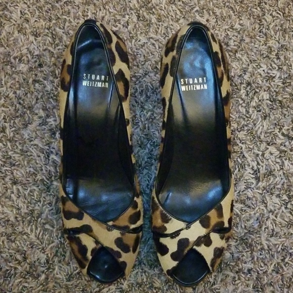 Stuart Weitzman Shoes - Stuart Weitzman Animal Print Platform Heels